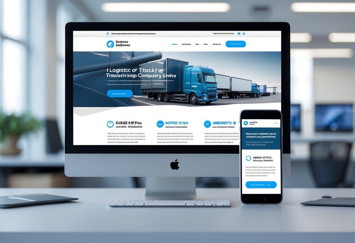 Professionel hjemmeside til en vognmand der vil have flere kunder
